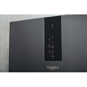 Whirlpool Холодильник з нижньою морозильною камерою. Соло W9 931A KS Чорний/Нержавіюча сталь 2 двері Lifestyle control panel