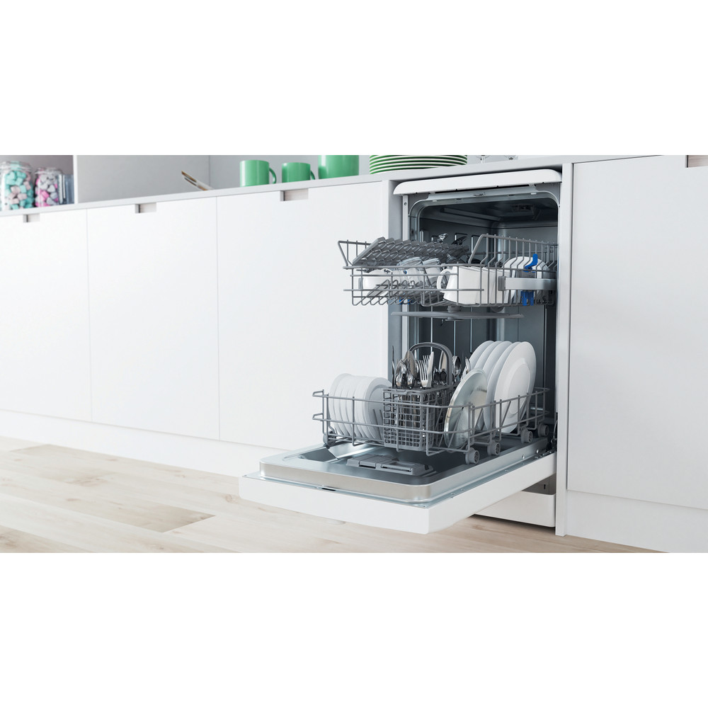 Indesit Nõudepesumasin Eraldiseisev DF9E 1B10 Eraldiseisev F Lifestyle perspective open