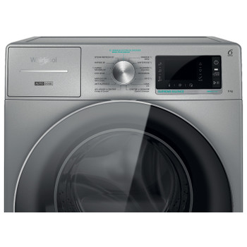 Whirlpool Máquina de lavar roupa Livre Instalação W8 W946SR SPT Prata Carga Frontal A Control panel