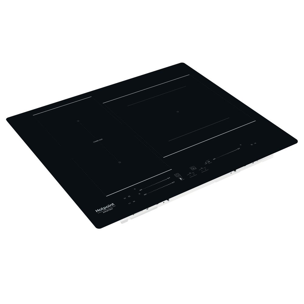 Hotpoint_Ariston Table de cuisson HS 3960B NE Noir Induction vitroceramic Perspective
