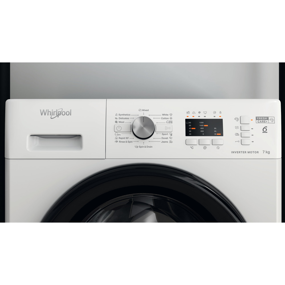 Whirlpool Maşină de spălat rufe Independent FFL 7038 B EE Alb Încărcare frontală D Lifestyle control panel