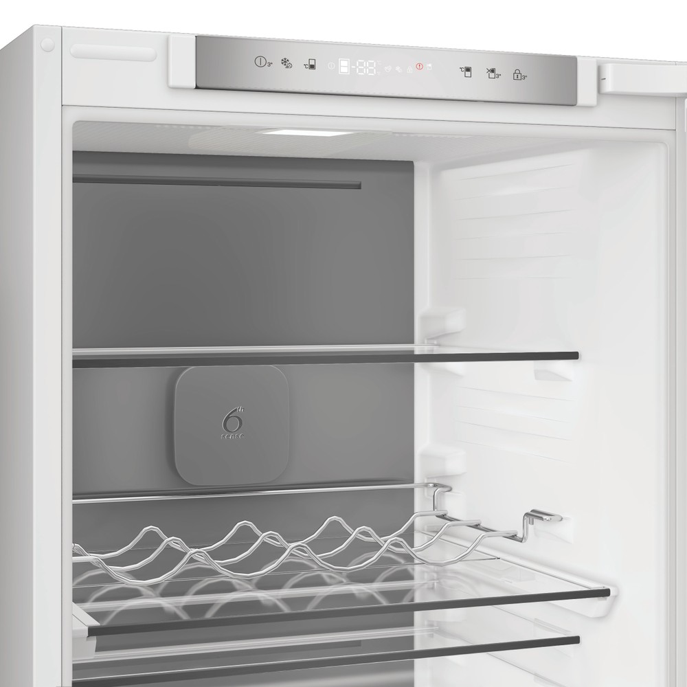 Whirlpool Kombinovaná chladnička s mrazničkou Vstavané WHK2 5293 B5E2 Zinc Metal 2 doors Control panel