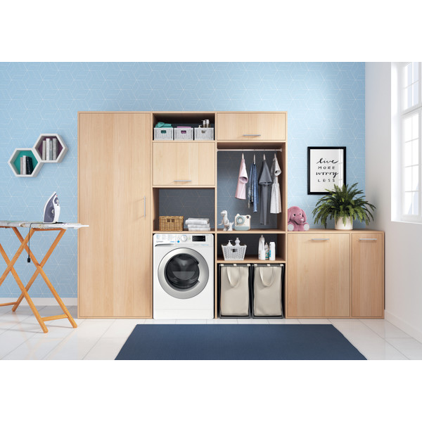 Indesit Πλυντήριο-στεγνωτήριο Ελεύθερο BDE 86436 WSV EE Λευκό Front loader Lifestyle frontal