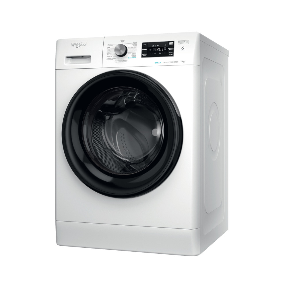 Whirlpool Máquina de lavar roupa Livre Instalação FFB 7259 BV PT Branco Carga Frontal B Perspective