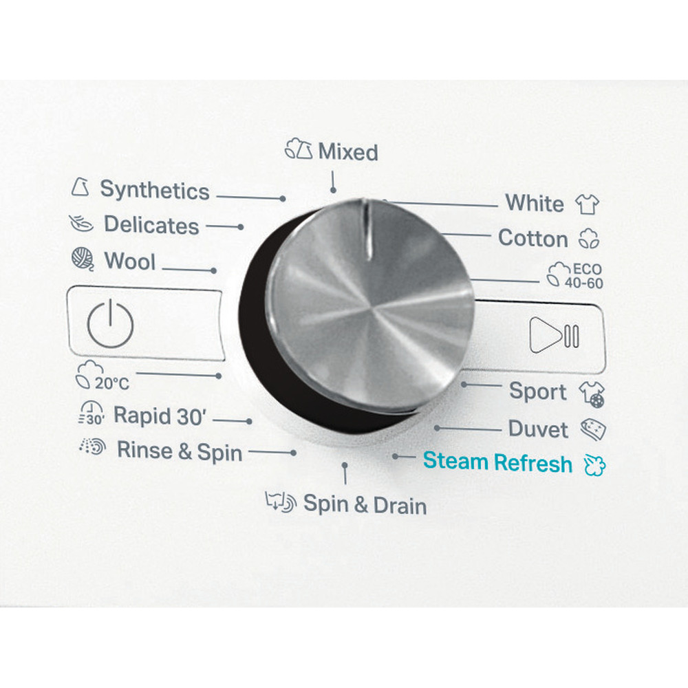 Whirlpool Perilica za rublje Samostojeći FFB 7458 BV EE Bijela Prednje punjenje B Control panel
