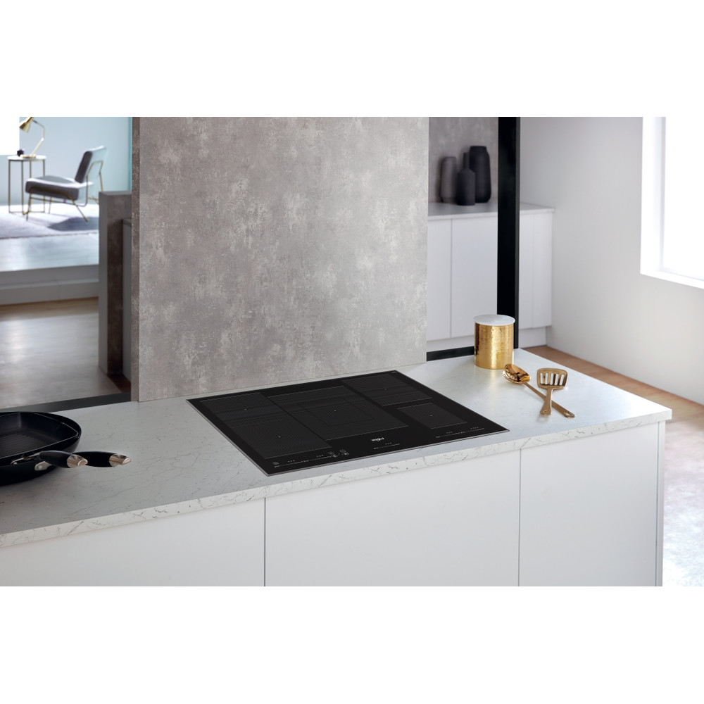 Whirlpool Table de cuisson WT 1090 BA Noir Induction vitroceramic Lifestyle perspective