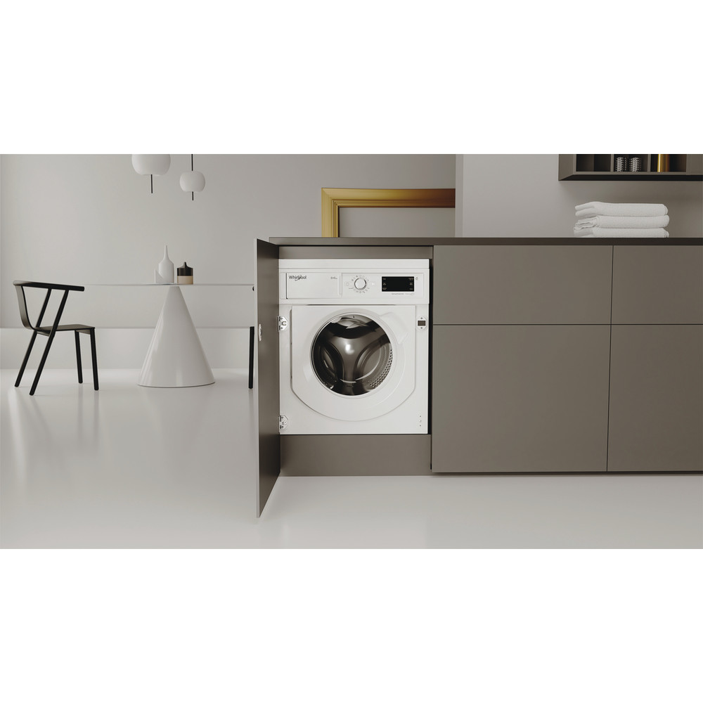 Whirlpool Lavadora secadora Encastre BI WDWG 861485 EU Blanco Cargador frontal Lifestyle frontal open