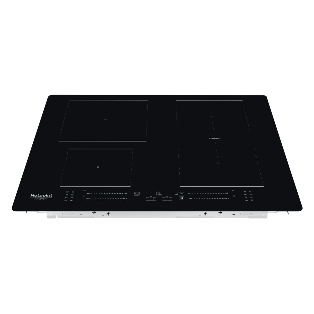 Hotpoint_Ariston Table de cuisson HS 1260B NE Noir Induction vitroceramic Frontal top down