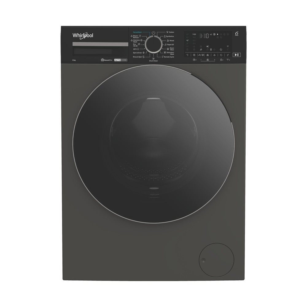 Whirlpool Perilica za rublje Samostojeći WPM 87G ADS EE Manhattan Grey Prednje punjenje A Frontal
