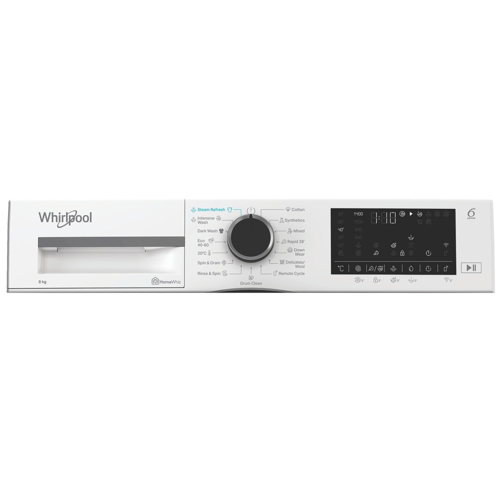 Whirlpool Perilica za rublje Samostojeći WAM 87WB EE Bijela Prednje punjenje A Program