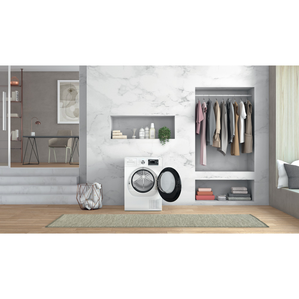 Whirlpool Sušička W6 D94WB EE Biela Lifestyle frontal open
