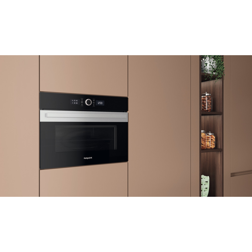 Hotpoint Microwave Built-in HMW57HMXUK Inox Electronic 40 MW-Combi 900 Lifestyle perspective