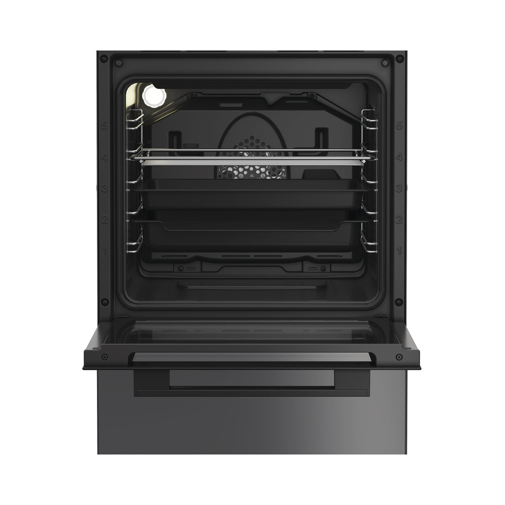 Whirlpool Sporák W5G8LMTA Antracit Plynová Lifestyle frontal open