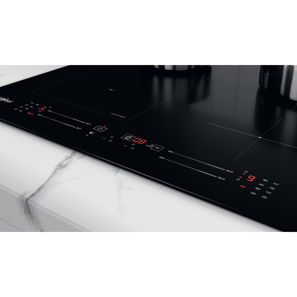 Whirlpool Table de cuisson WL S7960 NE Noir Induction vitroceramic Lifestyle control panel