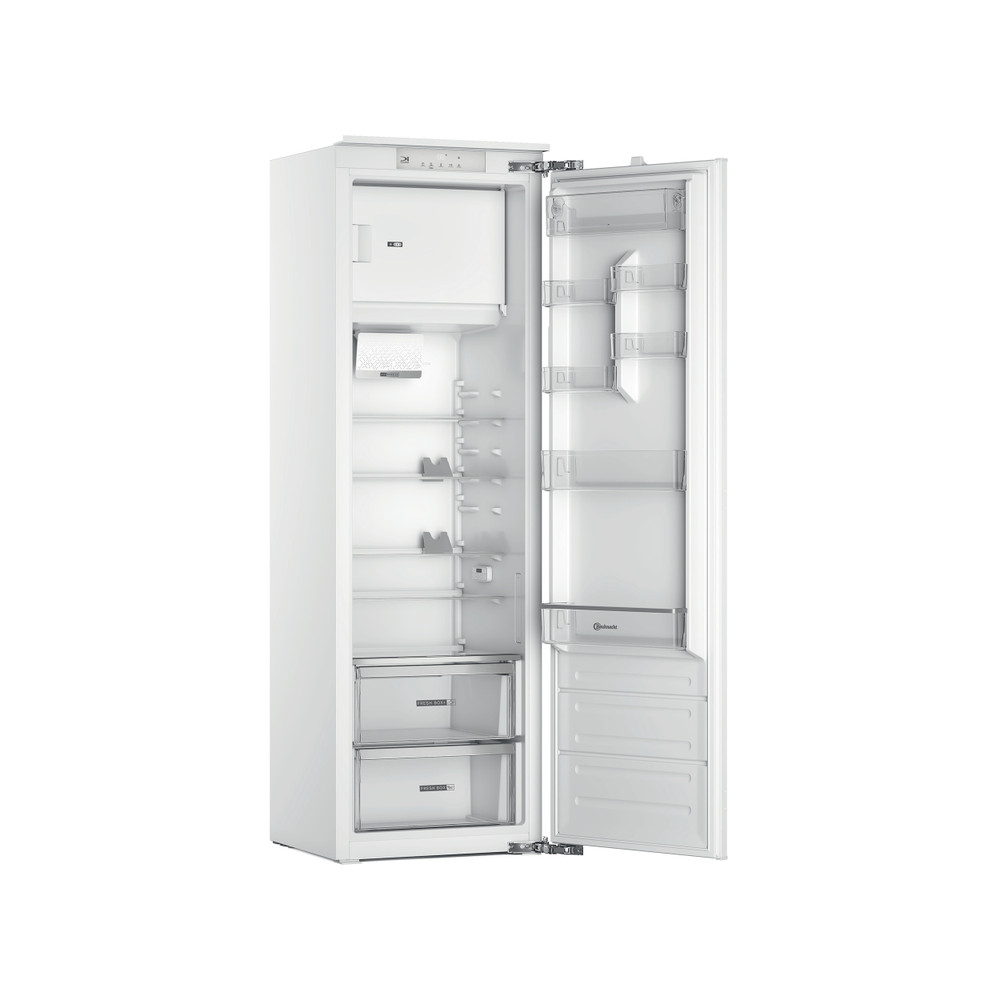 Bauknecht Koelkast Inbouw BKSD184013C1 Staal Perspective open