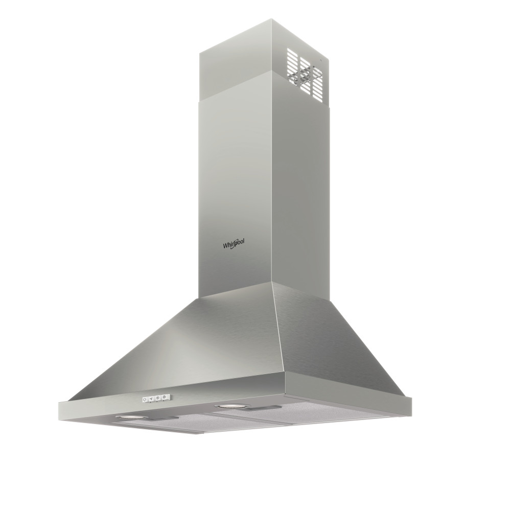 Whirlpool Dampkap Inbouw WHCN 64 F LM X/1 Inox Wandmodel Mechanisch Perspective