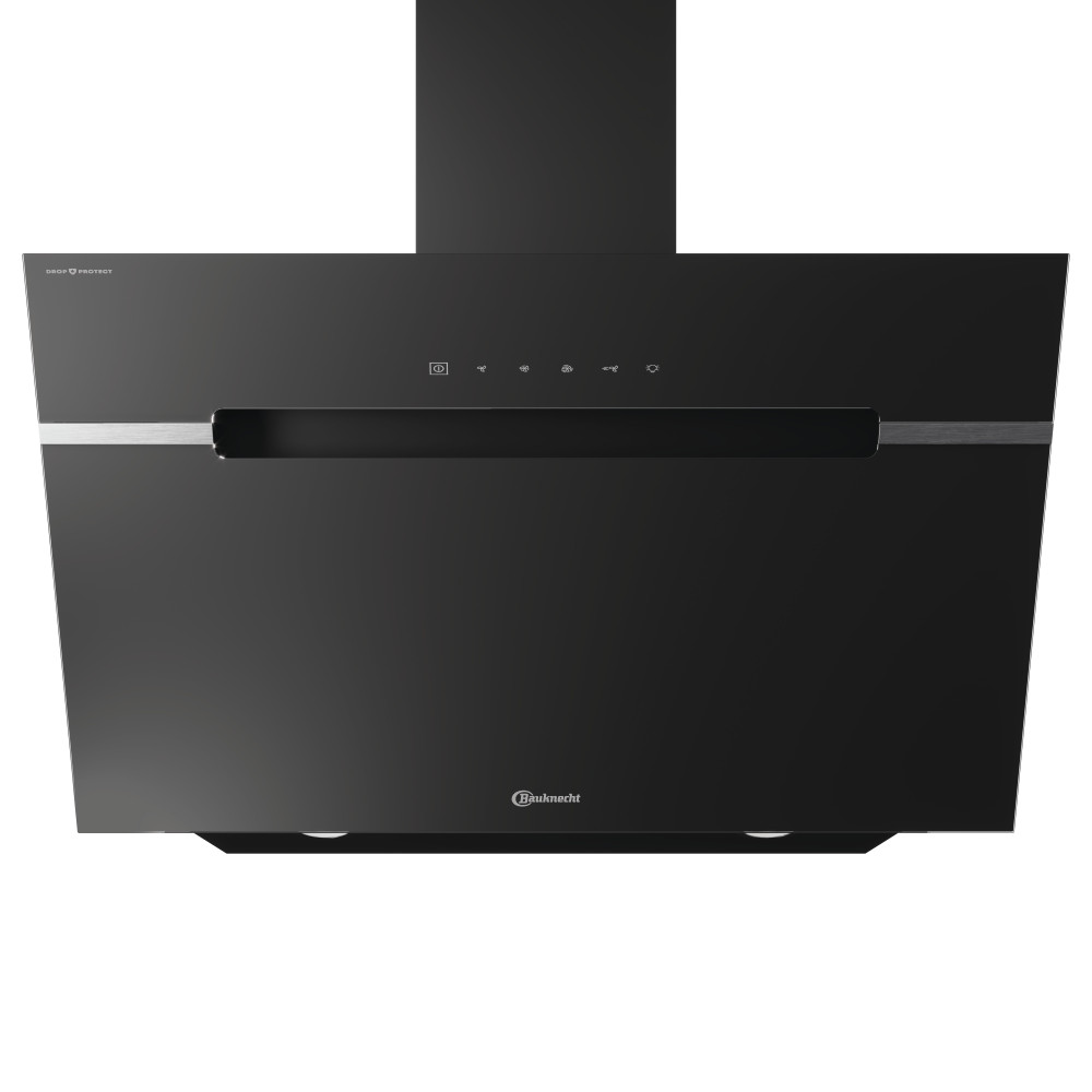 Bauknecht Hotte Encastrable BHVS 91F LT DP K Noir Bevestigd aan de muur Electronique Frontal