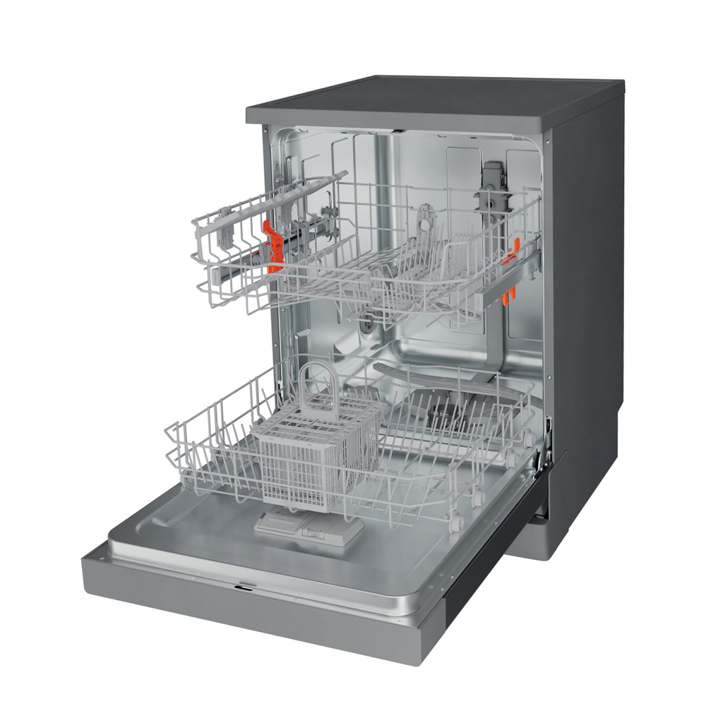 Hotpoint Dishwasher Free-standing H2F HL626 X UK Free-standing E Perspective open