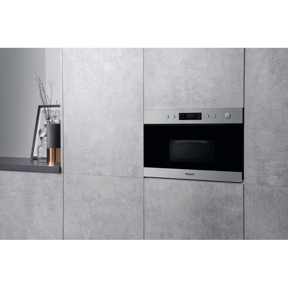 Hotpoint mn314ixh built in microwave with grill new arrivals