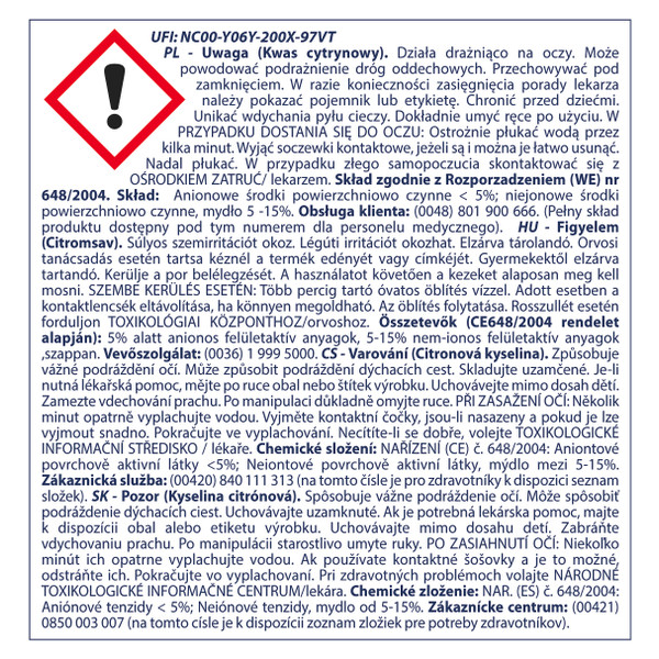 Indesit WASHING DES125 Back / Lateral