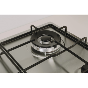 Indesit Placa THP 642 W/IX/I 1 Inox Gás Lifestyle detail