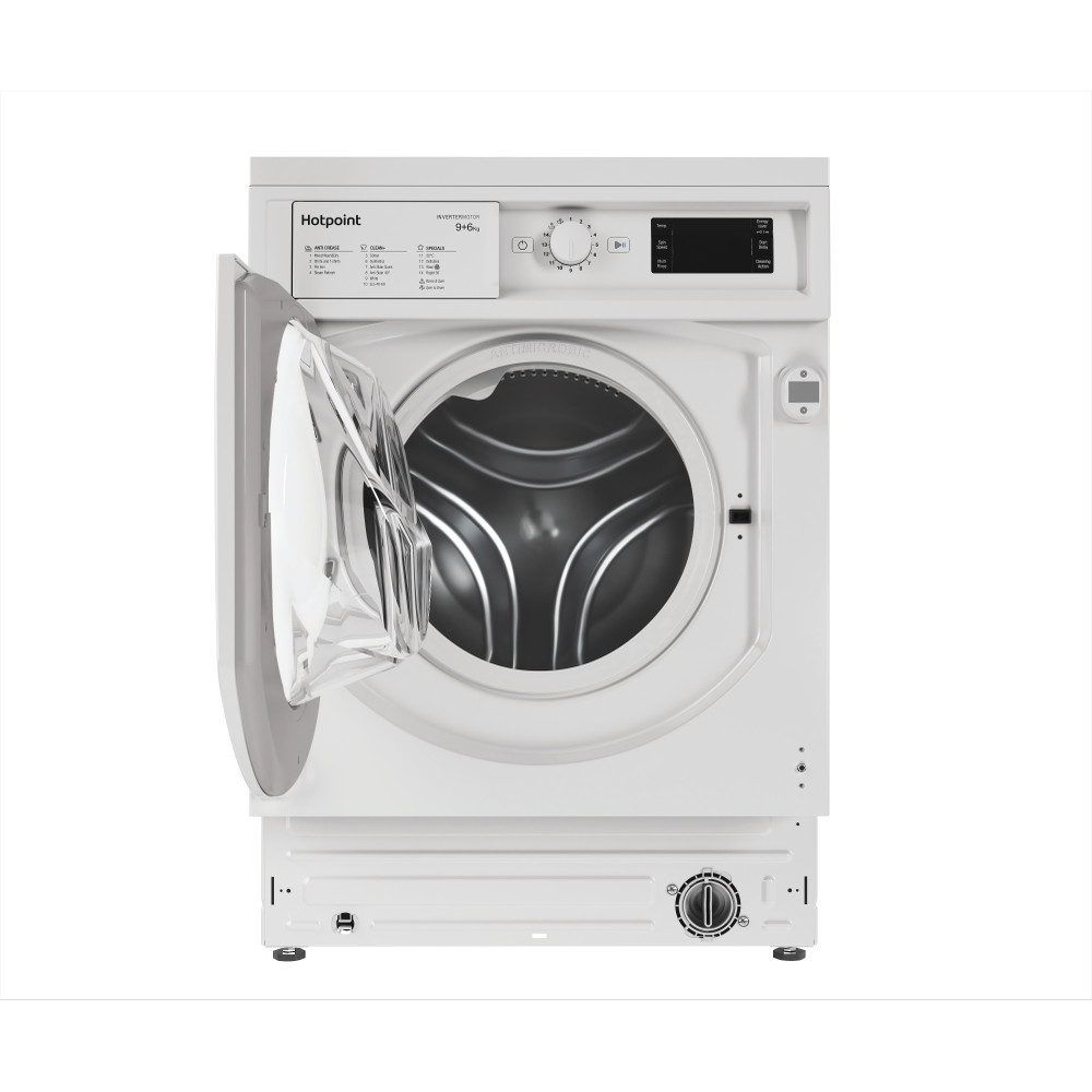 Hotpoint Washer dryer Built-in BI WDHG 961485 UK White Front loader Frontal open