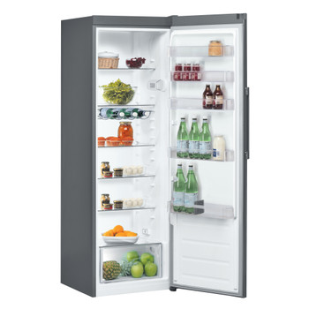 Whirlpool Refrigerator Freestanding SW8 2Q XR UK Optic Inox Perspective open