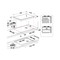 Indesit HOB ING 72T/BK Black GAS Technical drawing