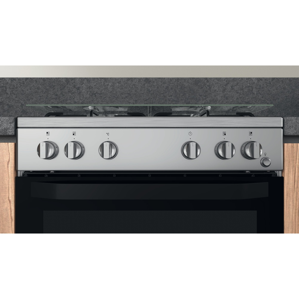 Hotpoint_Ariston Aragaz HS67G1PCX/FR Inox Gaz Control panel