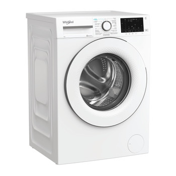 Whirlpool Lave-linge Pose-libre WAM 87W BE Blanc Frontal A Perspective