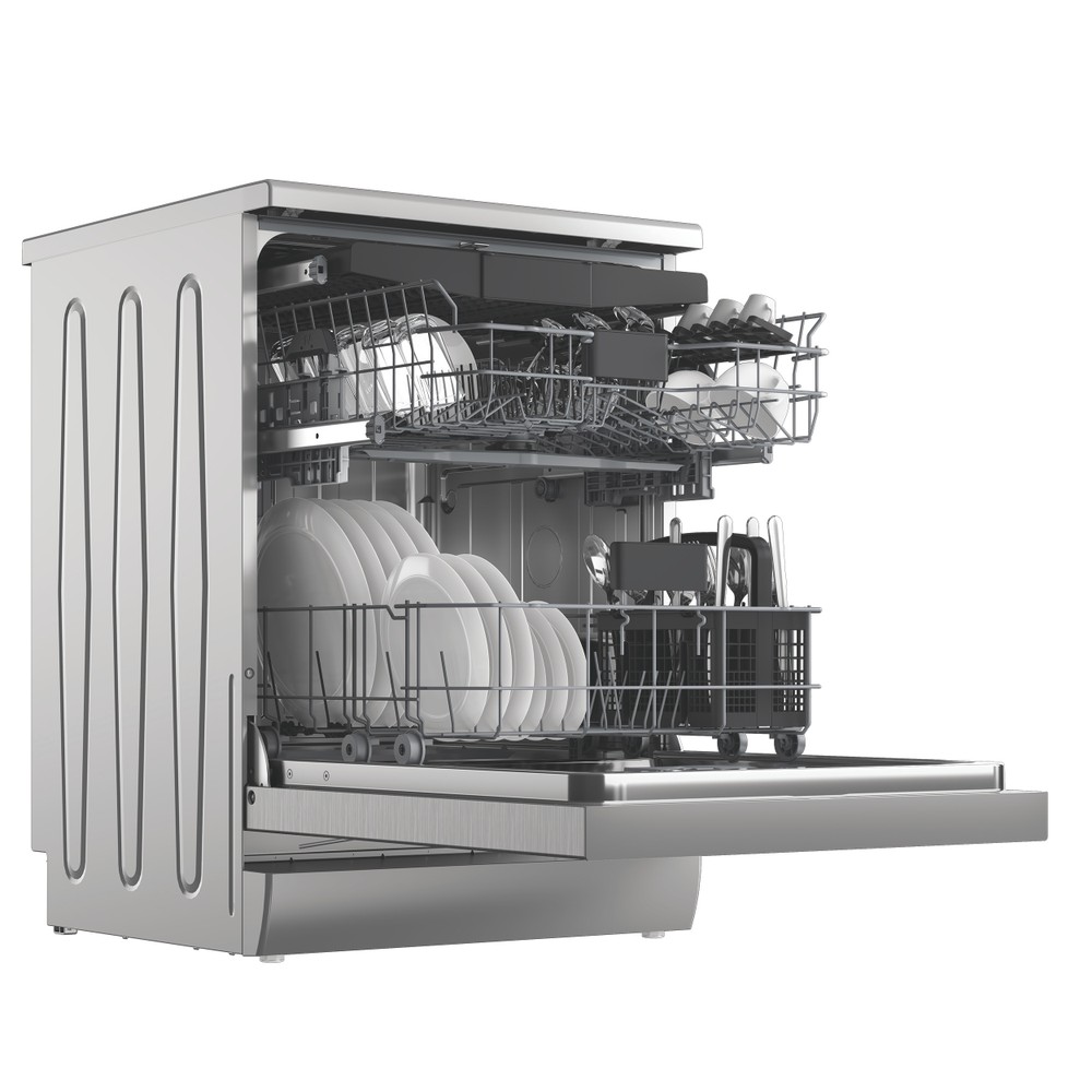 Hotpoint Lavavajillas Libre instalación HDF LYM D4 X Libre instalación D Lifestyle perspective open