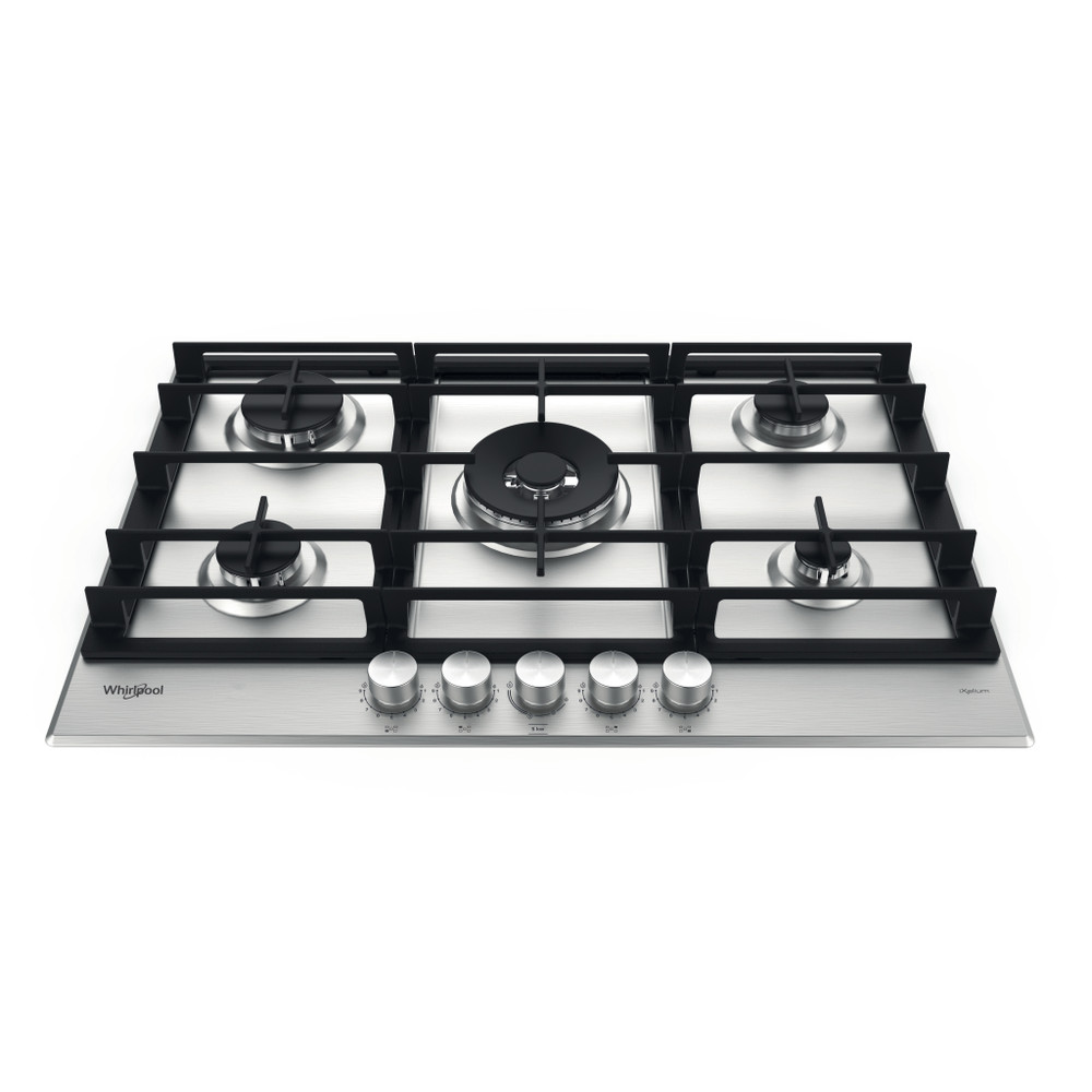 Whirlpool Table de cuisson GMWL 758/IXL FR Inox Ixelium Gaz Frontal top down
