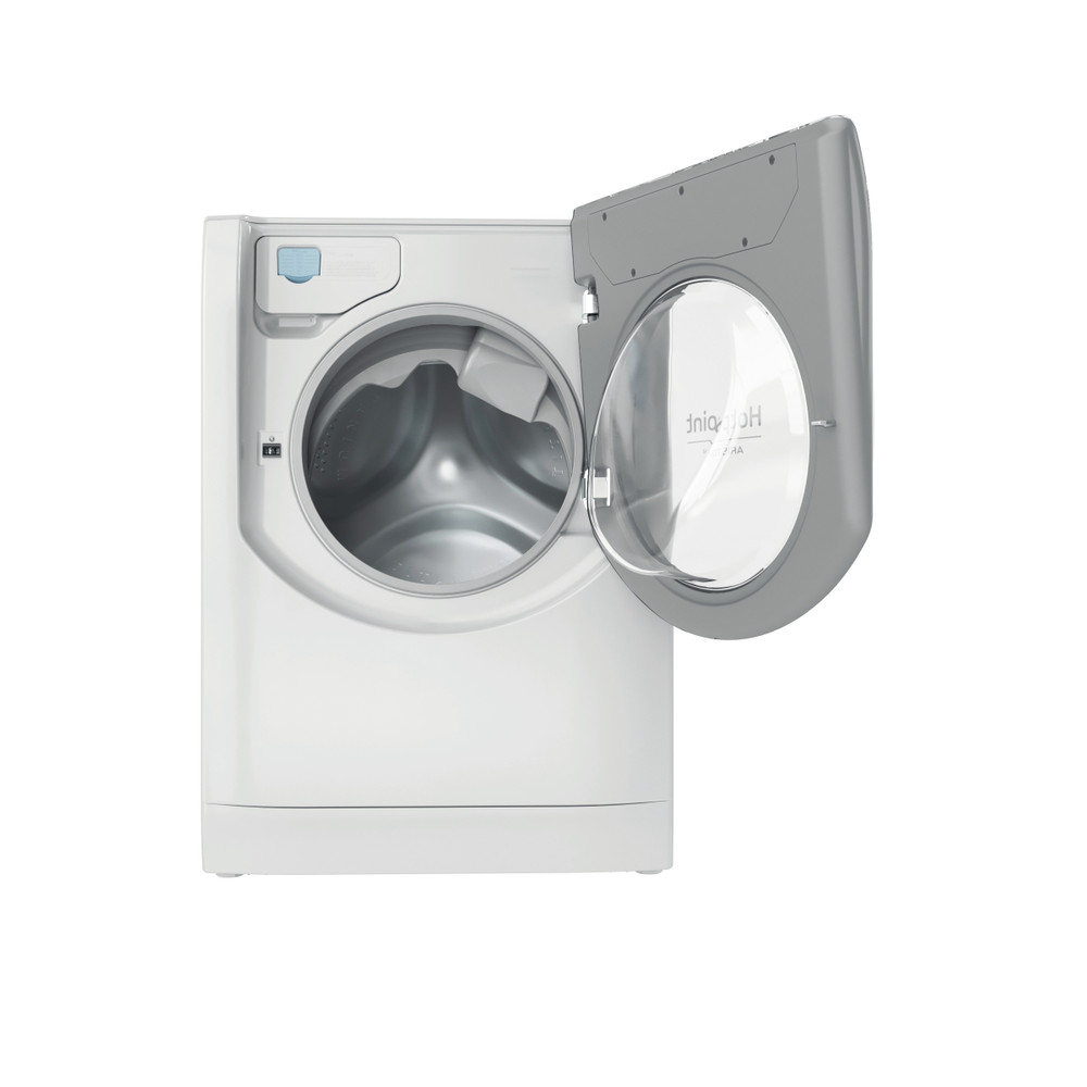 Hotpoint_Ariston Maşină de spălat rufe cu uscător Neincorporabil AQD972F 697 EU N Alb Încărcare frontală Frontal open