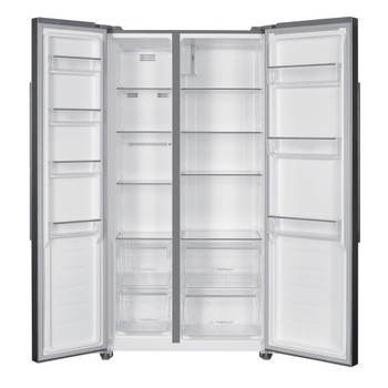 Indesit Side-by-Side Livre Instalação INGF 6441 XP4E Inox Frontal open