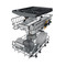 Whirlpool Dishwasher Samostojni WH6FB10BS7A0X Samostojni B Perspective