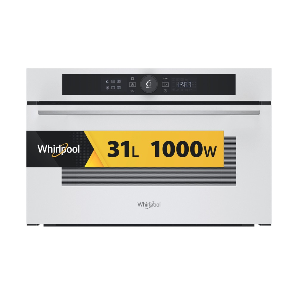 Whirlpool Mikrovlnná trouba Vestavné WMD54MW Bílá Elektronické 31 Mikrovlny + Gril 1000 Frontal