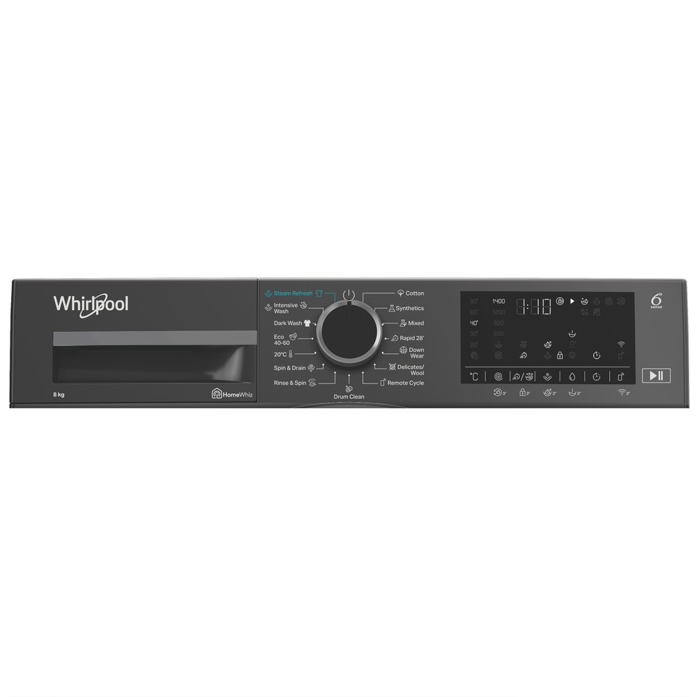 Whirlpool Maşină de spălat rufe Independent WAM 86GBC EE Manhattan Grey Încărcare frontală A Program