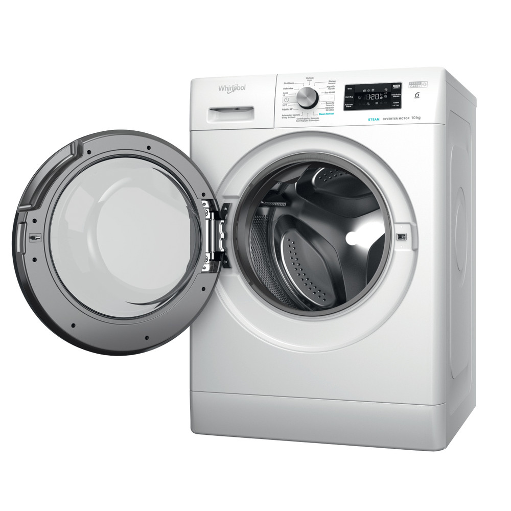Whirlpool Máquina de lavar roupa Livre Instalação FFB 10489 BV SPT Branco Carga Frontal A Perspective open