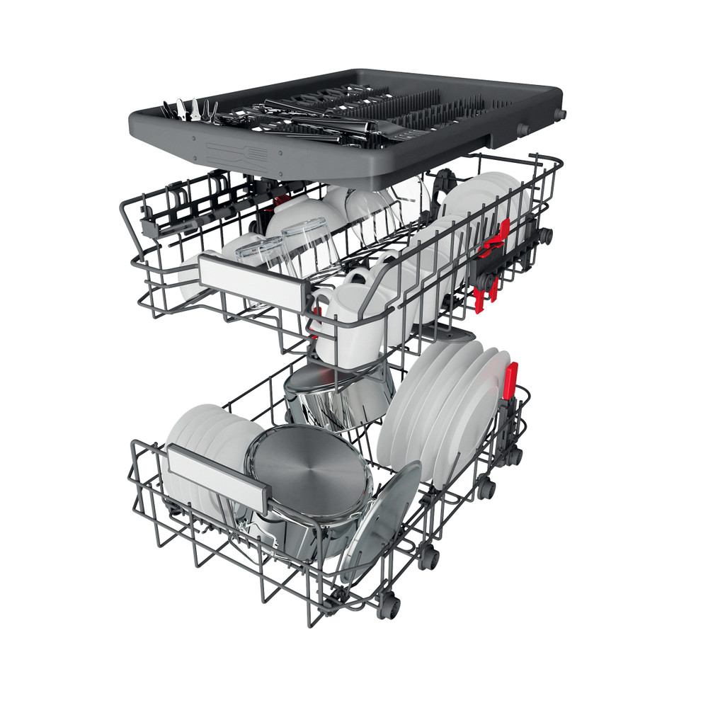 Whirlpool Umývačka riadu Voľne stojace WSFO 3O34 PF Voľne stojace D Technical Translucent