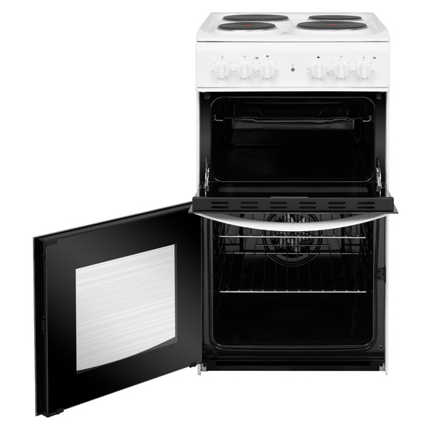 Indesit Double Cooker ID5E92KMW/UK White A Enamelled Sheetmetal Frontal open