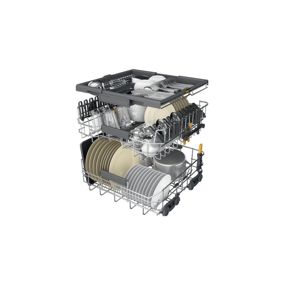 Whirlpool Vaatwasser Vrijstaand W7U HS31 X Onderbouw D Technical Translucent