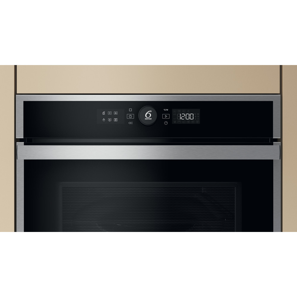 Whirlpool Microgolfoven Inbouw WMW47HMX Roestvrij staal Elektronisch 40 Combimicrogolfoven 900 Control panel