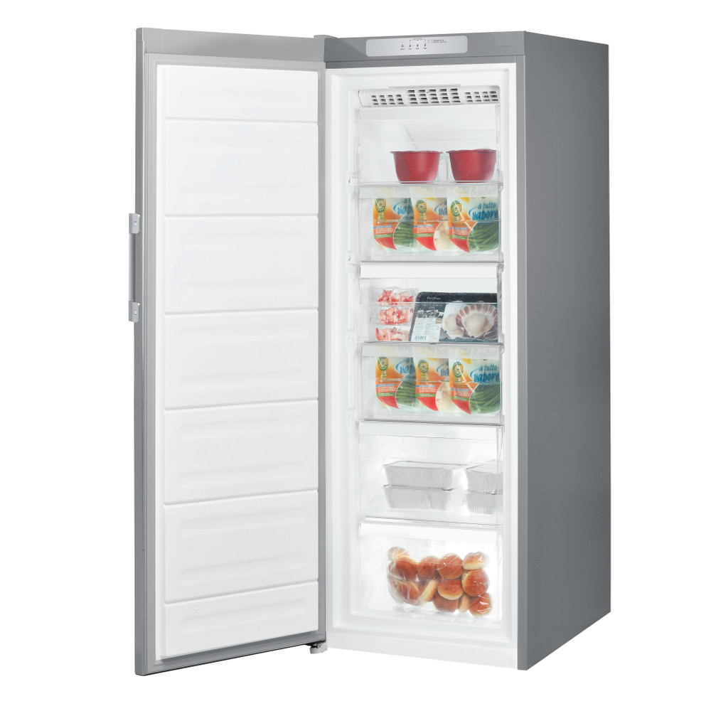 Whirlpool Congélateur Pose-libre UW6 F1H S EX Argent Perspective open