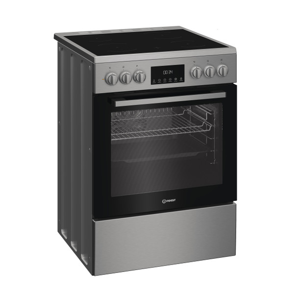 Indesit Cucina con forno a doppia cavità I6V5LCX Inox Elettrico Perspective
