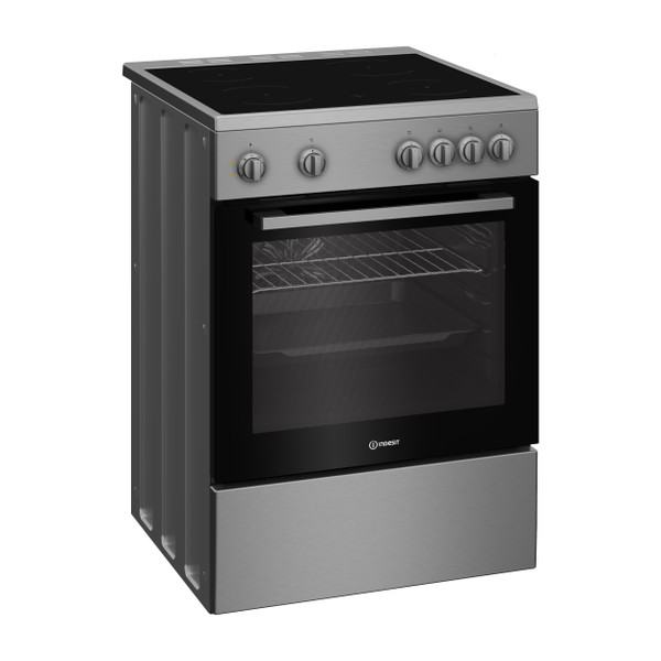 Indesit Κουζίνα I6V8KMX Inox Ηλεκτρική Perspective