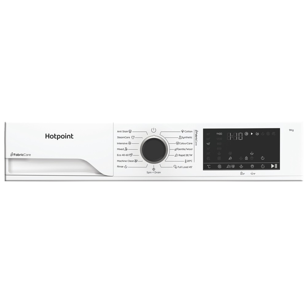 Hotpoint Перална машина Свободностоящ HB 93 CARE EE Бял Предно зареждане A Program