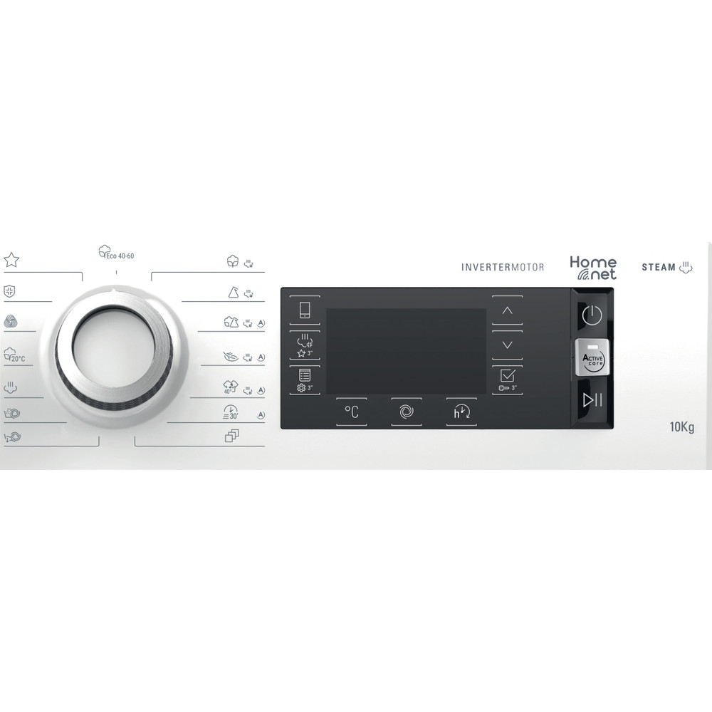 Hotpoint_Ariston Lavadora Libre instalación NLCD 10448 WD AW EU N Blanco Cargador frontal B Control panel
