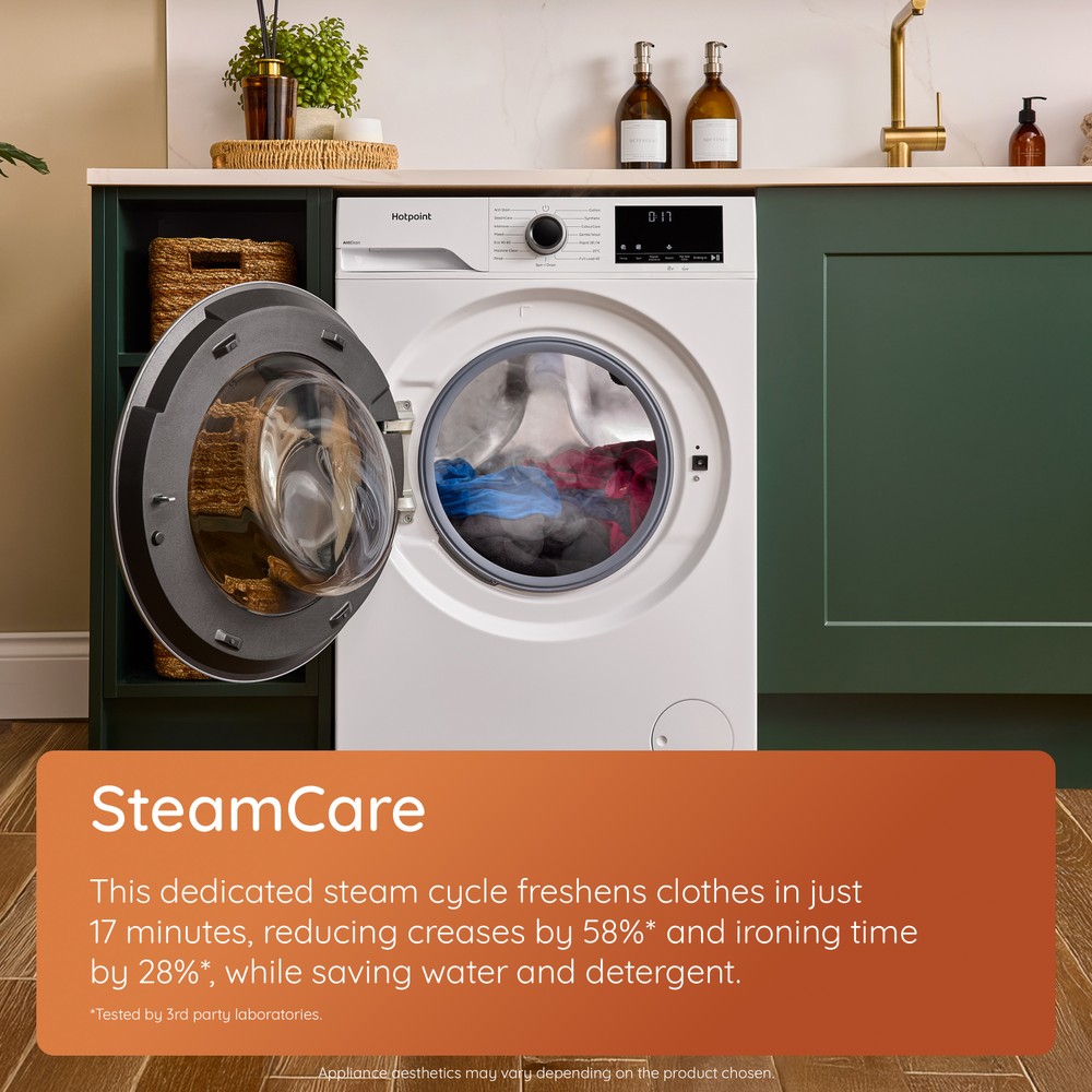 Hotpoint Washing machine Free-standing H 91B ANTI STAIN IRE Black Front loader A Lifestyle detail