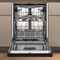 Whirlpool Astianpesukone Vapaasti sijoitettava W7U HS31 Työtason alle D Frontal
