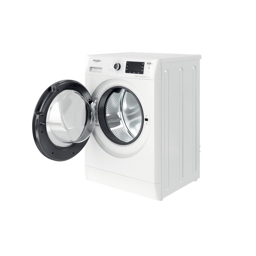 Whirlpool Mosó-szárító Szabadonálló FWDD 1071682 WBV EU N Fehér Elöltöltős Perspective open